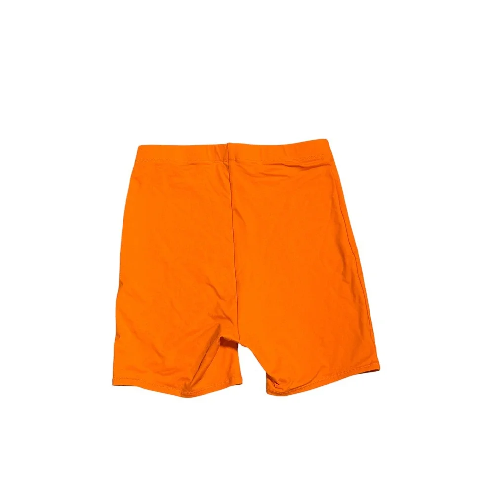 SKIMS Recycled Swim Mid Waist Short Orange SW-MWS-0750 Womens Size S NWT